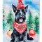 Edge Collections - 28" X 40" - Multicolor - Scottish Terrier Christmas Large Festive Porch - 1 Piece